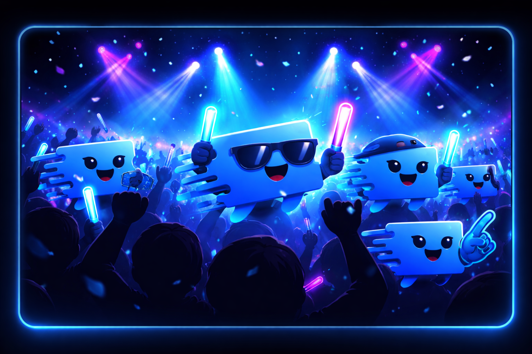 TIXSTA mascots at a live concert